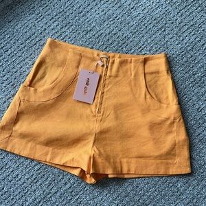 Cult Gaia Molly Linen Shorts - NWT